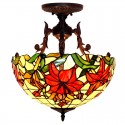 16 Inch Stained Glass Pendant Light