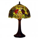 12 Inch Rural Rustic Stained Glass Table Lamp