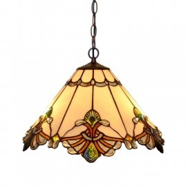 Retro Stained Glass Pendant Light