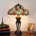 21 Inch Rose Stained Glass Table Lamp