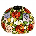 16 Inch Rose Stained Glass Pendant Light