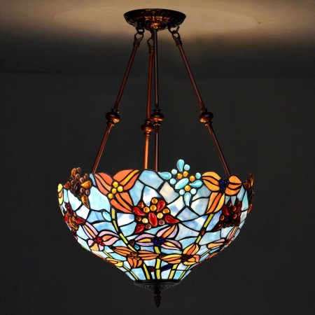 16 Inch Stained Glass Pendant Light