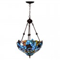 16 Inch Stained Glass Pendant Light