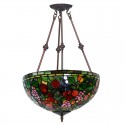 16 Inch Rural Stained Glass Pendant Light