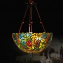 17 Inch Stained Glass Pendant Light