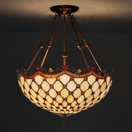 18 Inch Stained Glass Pendant Light