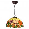 12 Inch Stained Glass Pendant Light