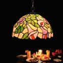 12 Inch Stained Glass Pendant Light