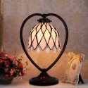 7 Inch Pink Stained Glass Table Lamp