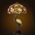 20 Inch Peach Stained Glass Table Lamp