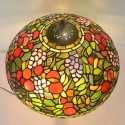 16 Inch Rural Brass Stained Glass Table Lamp