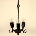 18 Inch 1 Light Rose Stained Glass Pendant Light