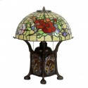 16 Inch Rose Stained Glass Table Lamp