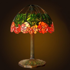 20 Inch Retro Stained Glass Table Lamp