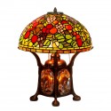 16 Inch Rose Stained Glass Table Lamp