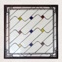 25 Inch Stained Glass Flush Mount