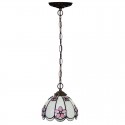 8 Inch Stained Glass Pendant Light