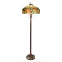 20 Inch Rose Stained Glass Floor Lamp