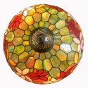 16 Inch Rustic Rural Stained Glass Pendant Light