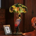 20 Inch Grape Stained Glass Table Lamp