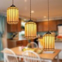 3 Light Stained Glass Pendant Light