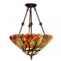 16 Inch Rural Stained Glass Pendant Light