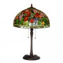 16 Inch Rustic Retro Stained Glass Table Lamp