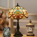 12 Inch European Stained Glass Baroque Style Table Lamp