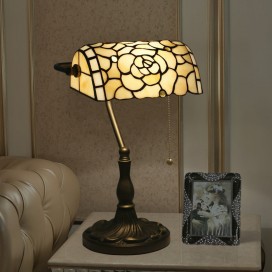 European Stained Glass Table Lamp