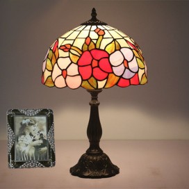 12 Inch European Stained Glass Table Lamp