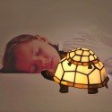 European Stained Glass Table Lamp