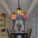 8 Inch European Stained Glass Pendant Light