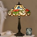 16 Inch American Stained Glass Hummingbird Style Table Lamp