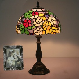 12 Inch European Stained Glass Table Lamp