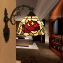 8 Inch European Stained Glass Wall Light