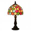 8 Inch European Stained Glass Table Lamp