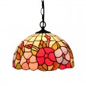 12 Inch European Stained Glass Pendant Light