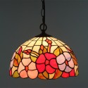 12 Inch European Stained Glass Pendant Light