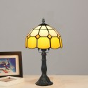 8 Inch Mediterranean Stained Glass Table Lamp