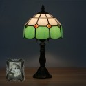 8 Inch Mediterranean Stained Glass Table Lamp