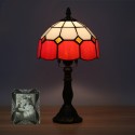 8 Inch Mediterranean Stained Glass Table Lamp