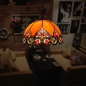 12 Inch European Stained Glass Pendant Light