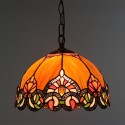 12 Inch European Stained Glass Pendant Light