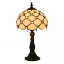 8 Inch European Stained Glass Table Lamp