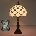 8 Inch European Stained Glass Table Lamp