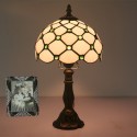 8 Inch European Stained Glass Table Lamp