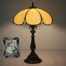 12 Inch American Simple Stained Glass Table Lamp